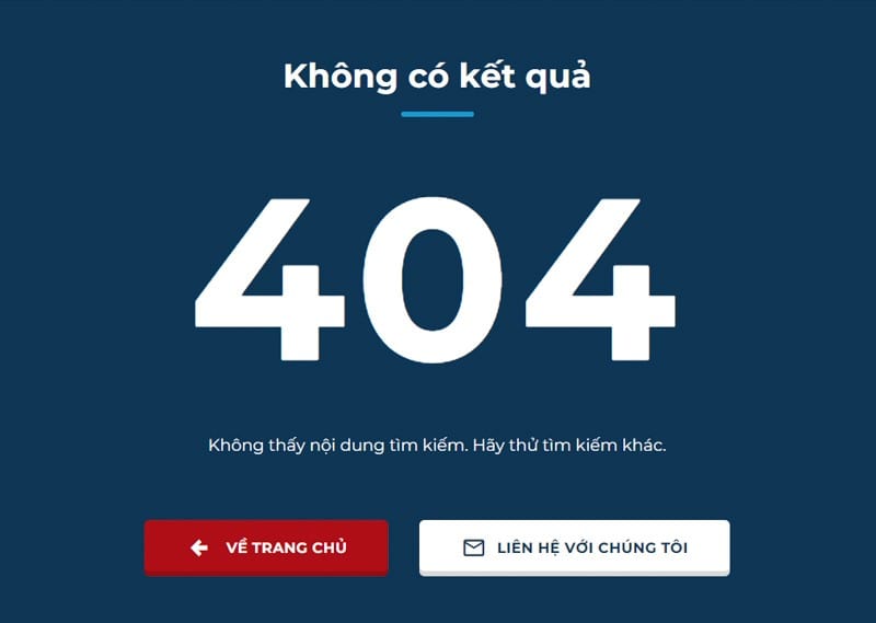 Khắc phục lỗi trang 404