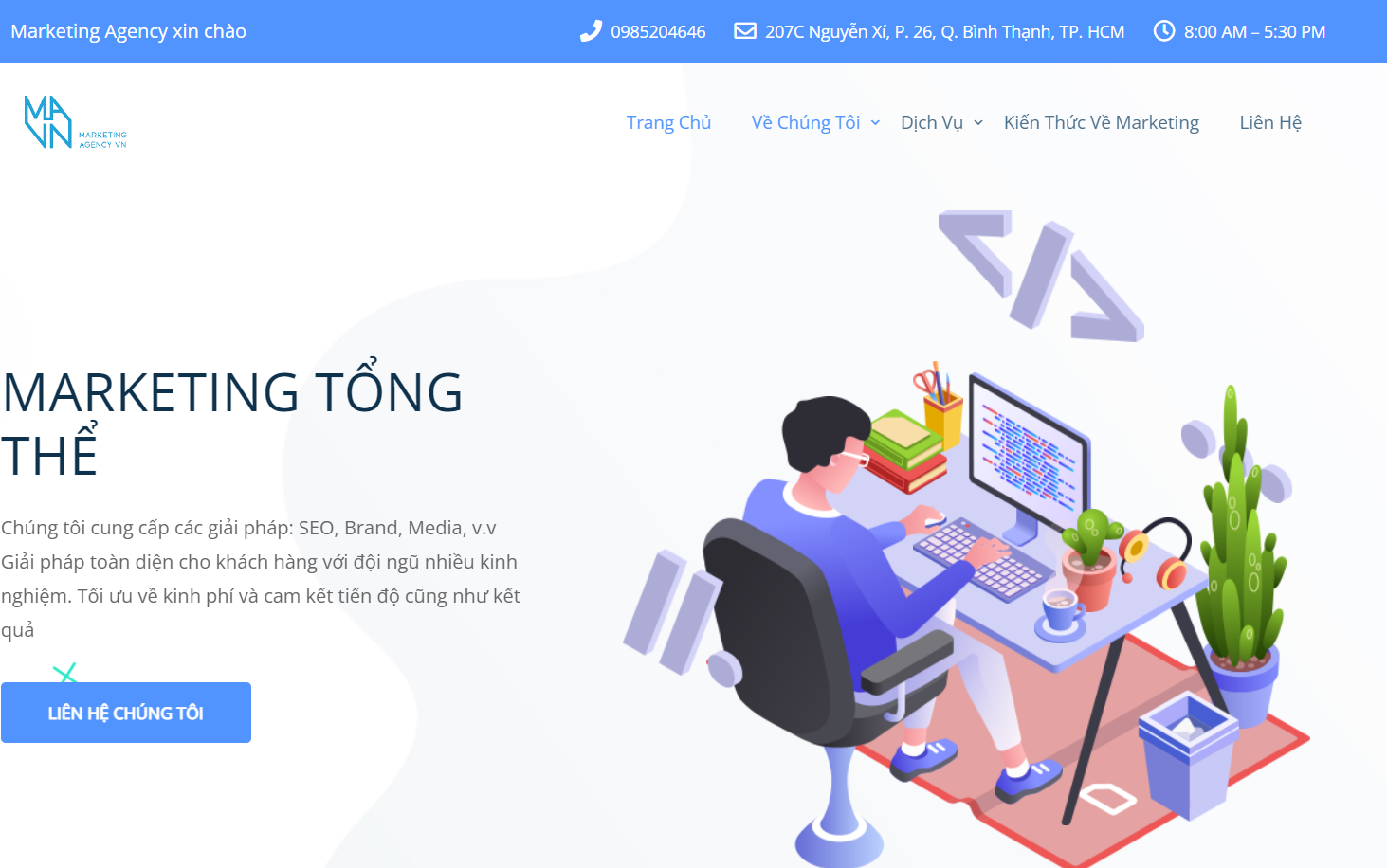 Thiết kế website du lịch tại Marketing Agency Việt Nam