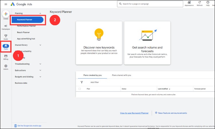 Cách sử dụng Google Keyword Planner hiệu quả