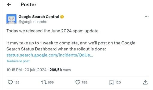 Google update spam